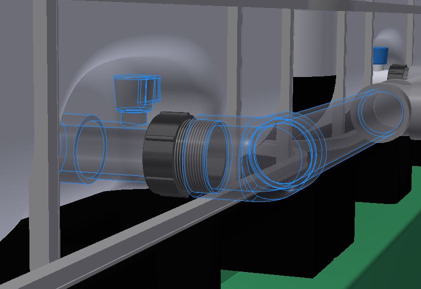 2 英寸 IBC 手提袋阀门适配器连接器 IBC 罐式集装箱接头